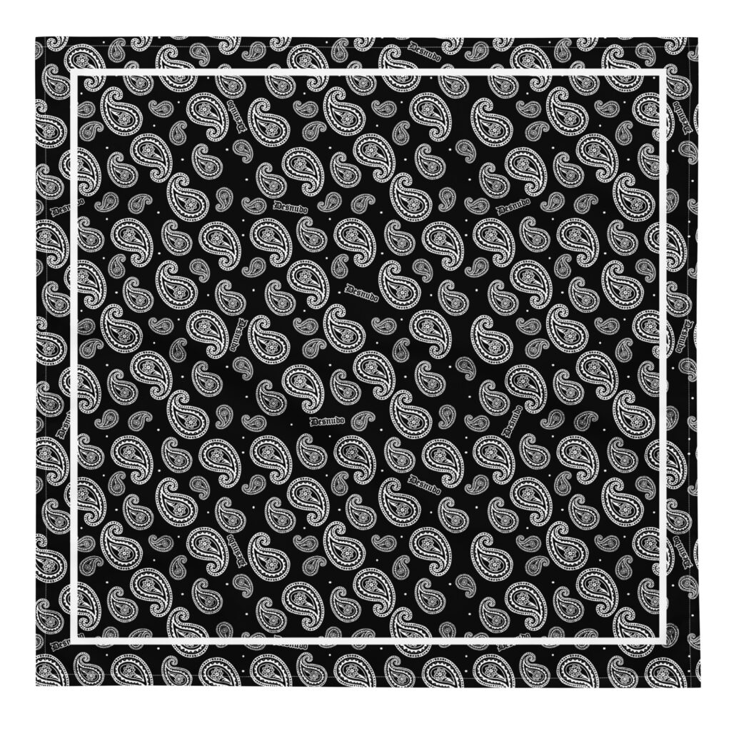 OE BLACK PAISLEY BANDANA