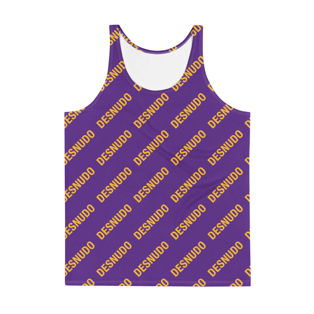 ALL OVER BÁSICO PURPLE x GOLD LOGO TANK TOP