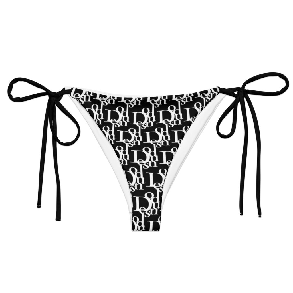 J’ADORE WHITE X BLACK BIKINI BOTTOMS