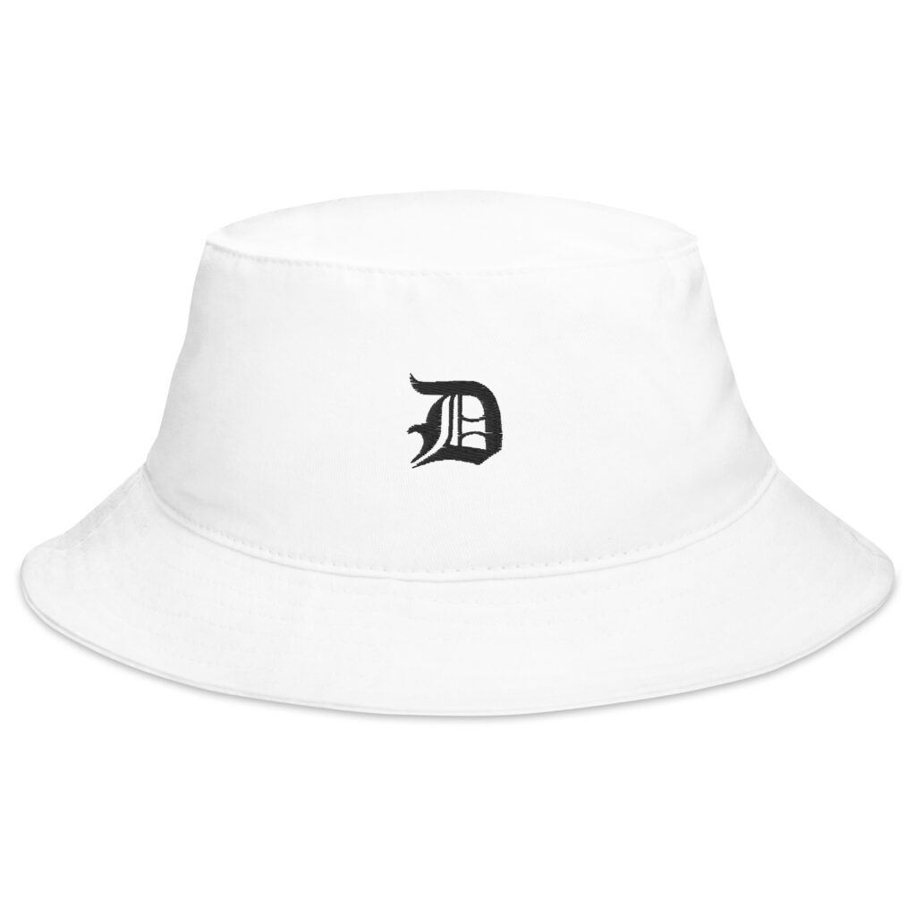 OE BLACK D LOGO BUCKET HAT