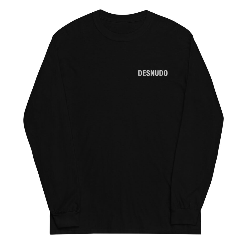 BÁSICO WHITE EMBROIDERY LOGO LS T-SHIRT