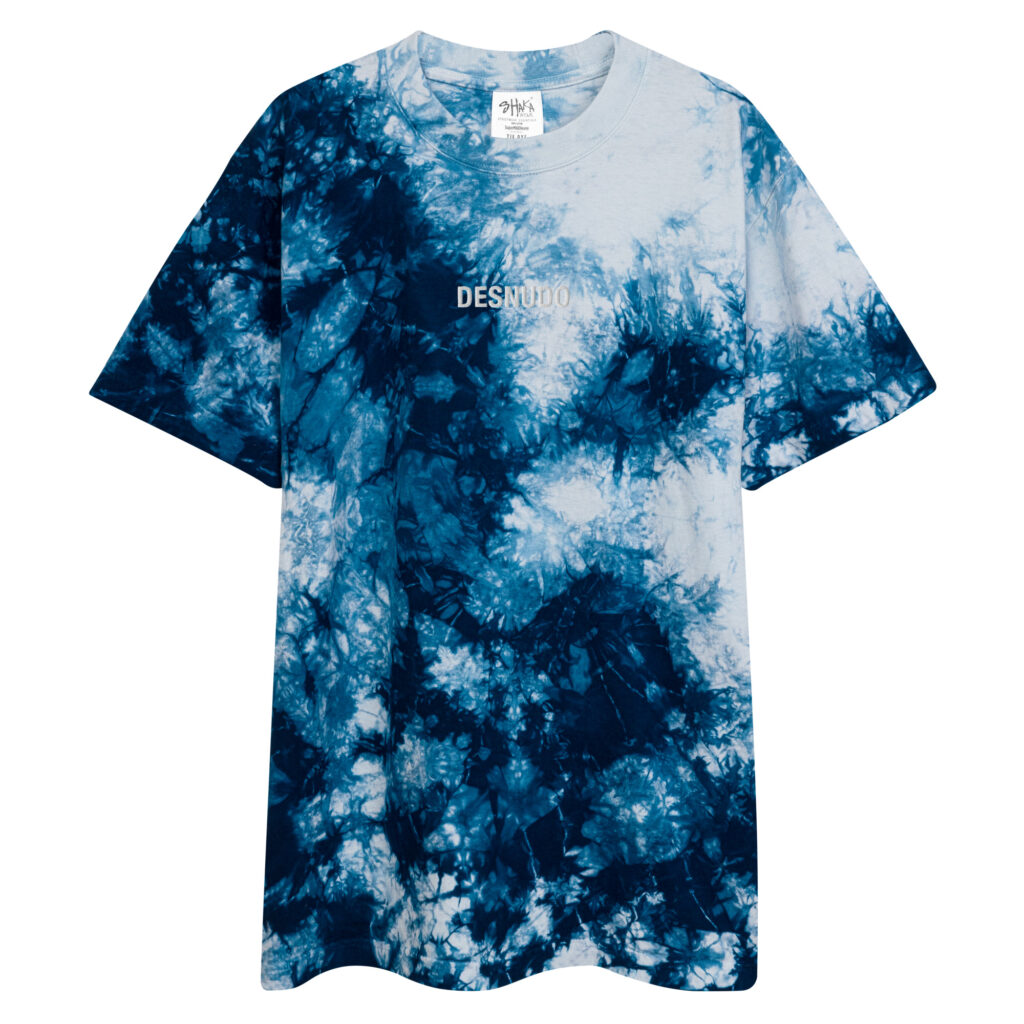 BÁSICO WHITE EMBROIDERY LOGO SS TIEDYE T-SHIRT