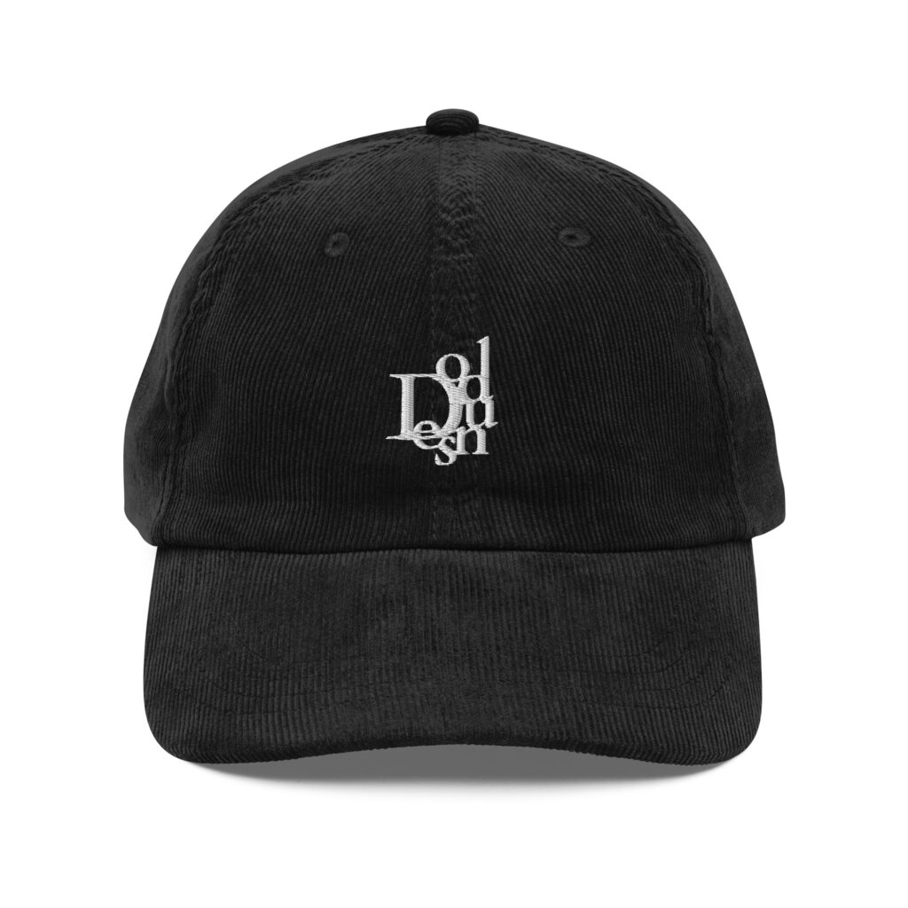 J’ADORE LOGO CORDUROY HAT