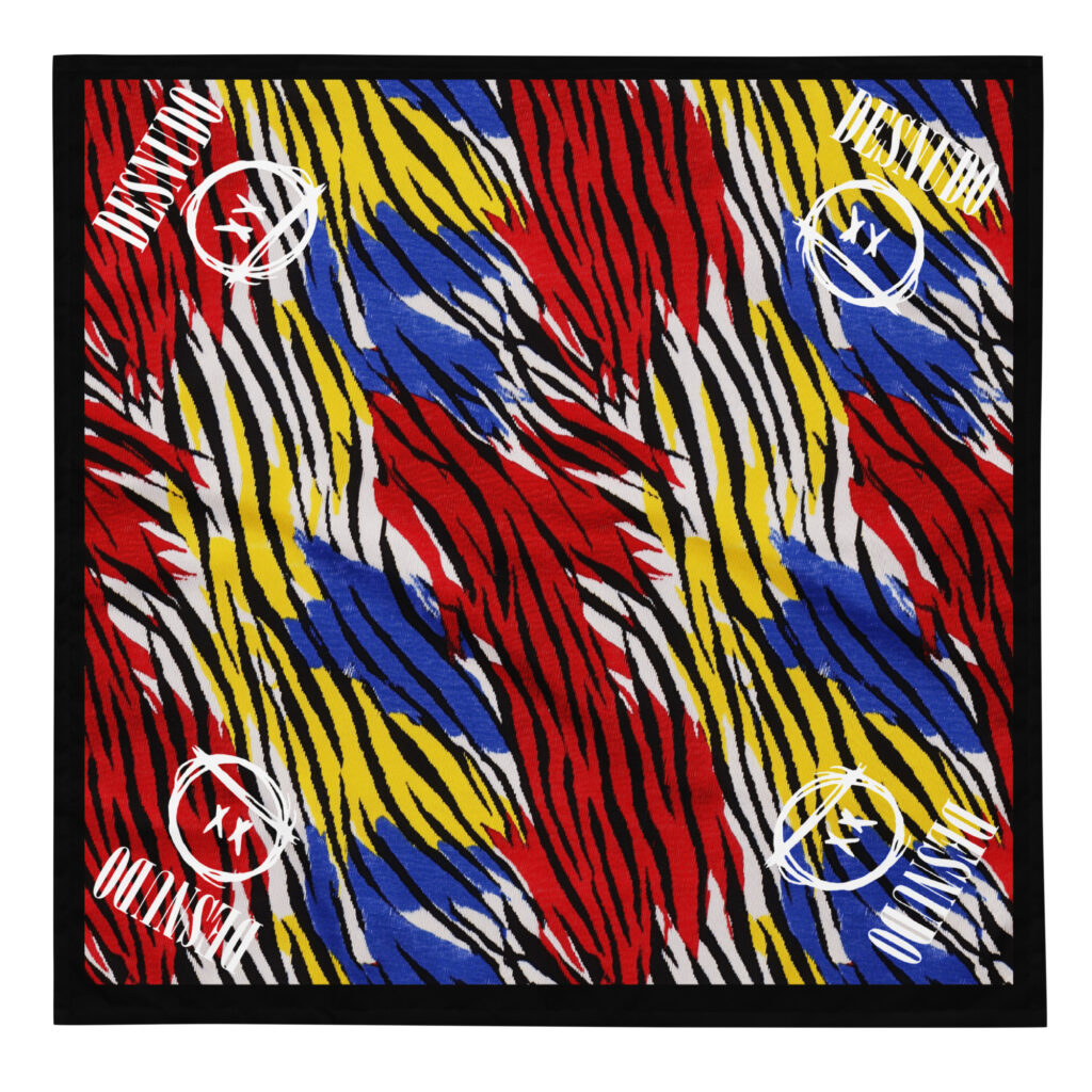 REVUELTA PRIMARY ZEBRA PRINT BANDANA