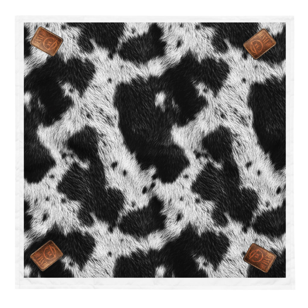 REVUELTA COWHIDE PRINT BANDANA