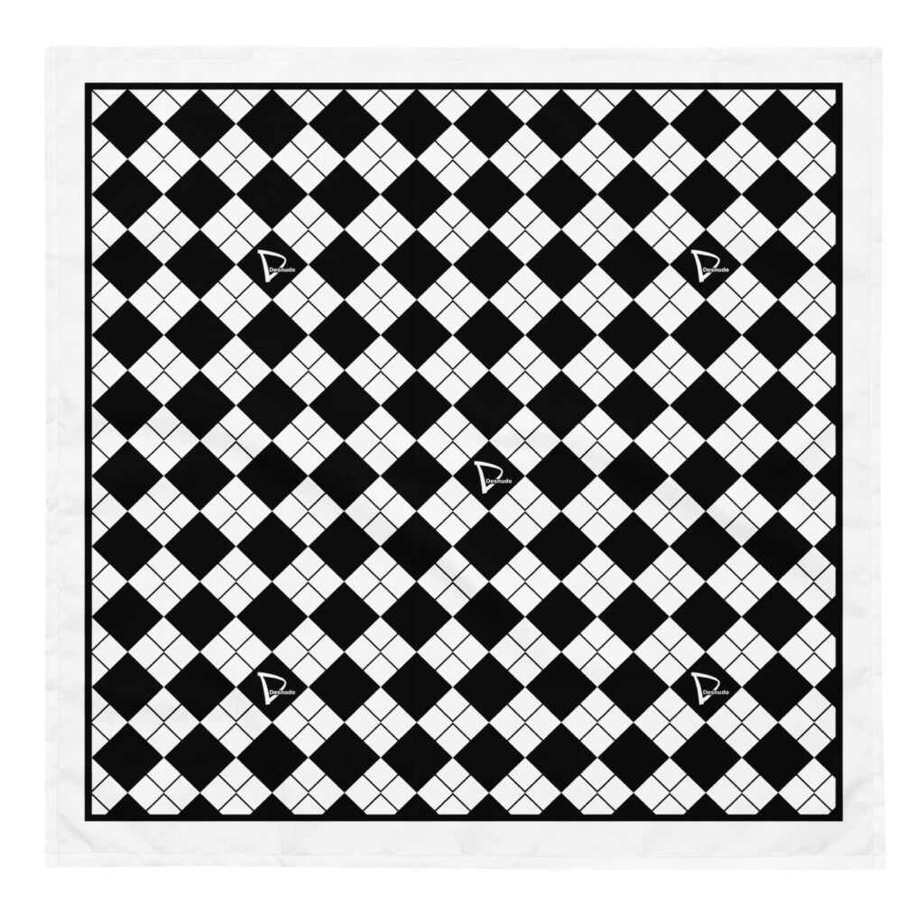 ARGYLE CAFE DESNUDO PRINT BANDANA