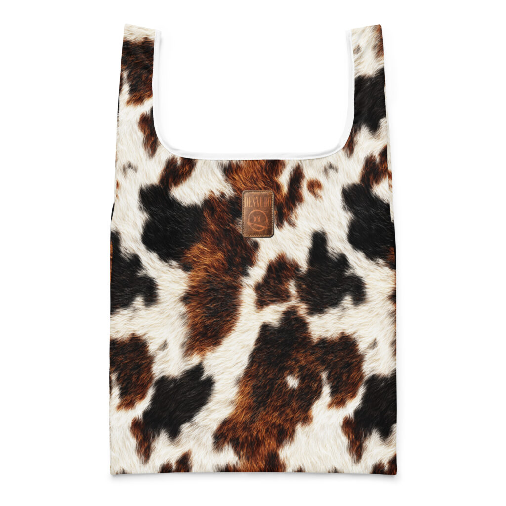REVUELTA COWHIDE PRINT SHOPPING BAG
