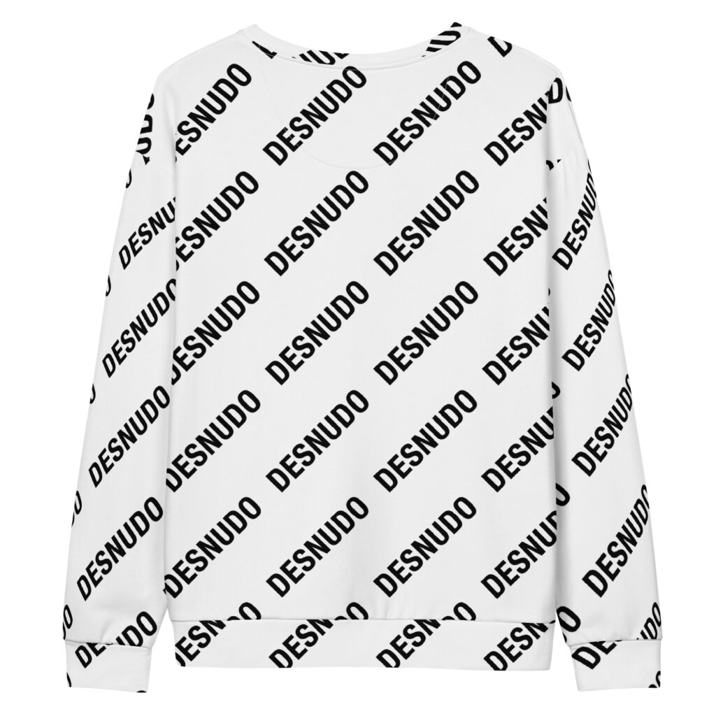 ALL OVER BÁSICO BLACK LOGO COTTON SWEATSHIRT