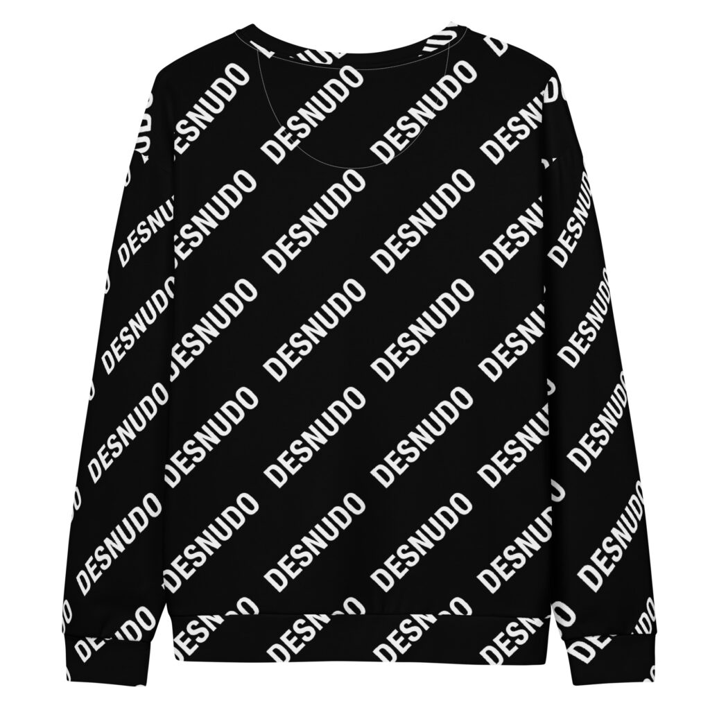 ALL OVER BÁSICO WHITE LOGO COTTON SWEATSHIRT