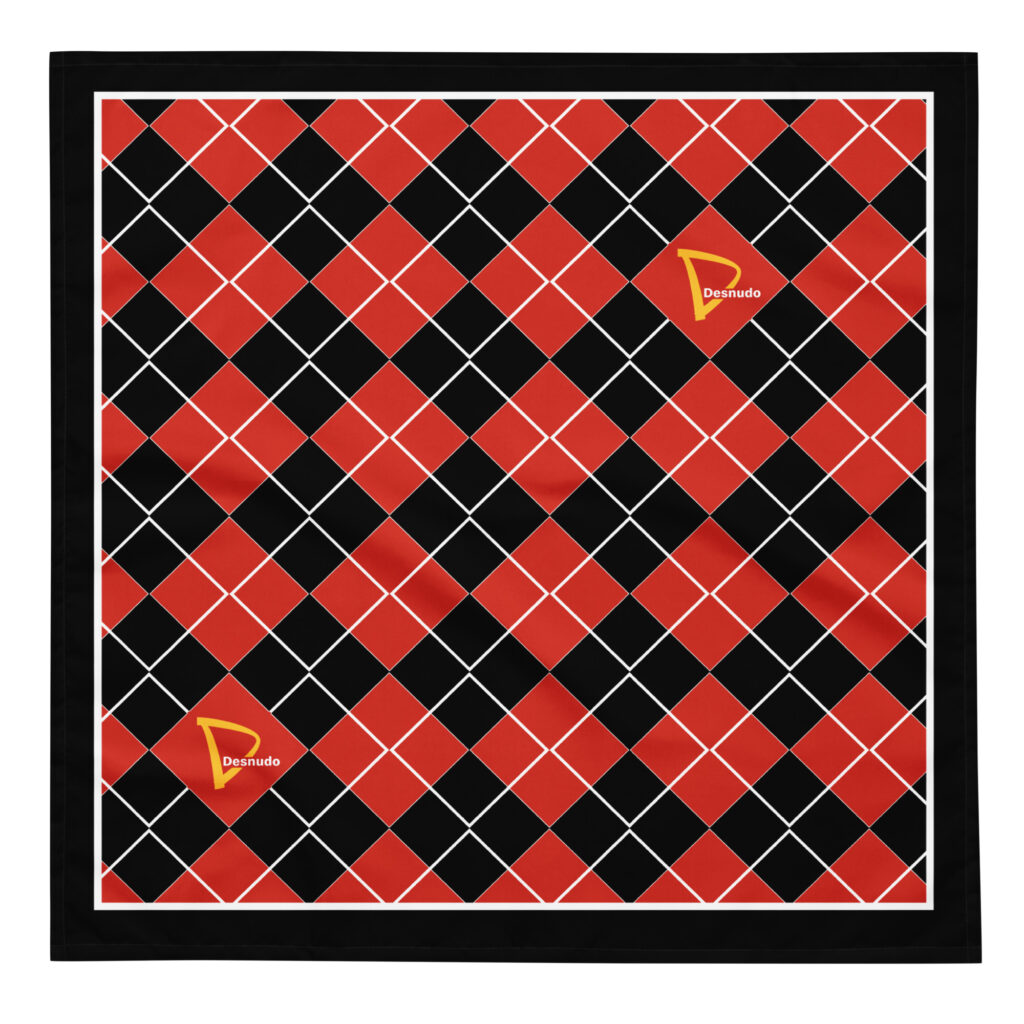 ARGYLE CAFE DESNUDO PRINT BANDANA