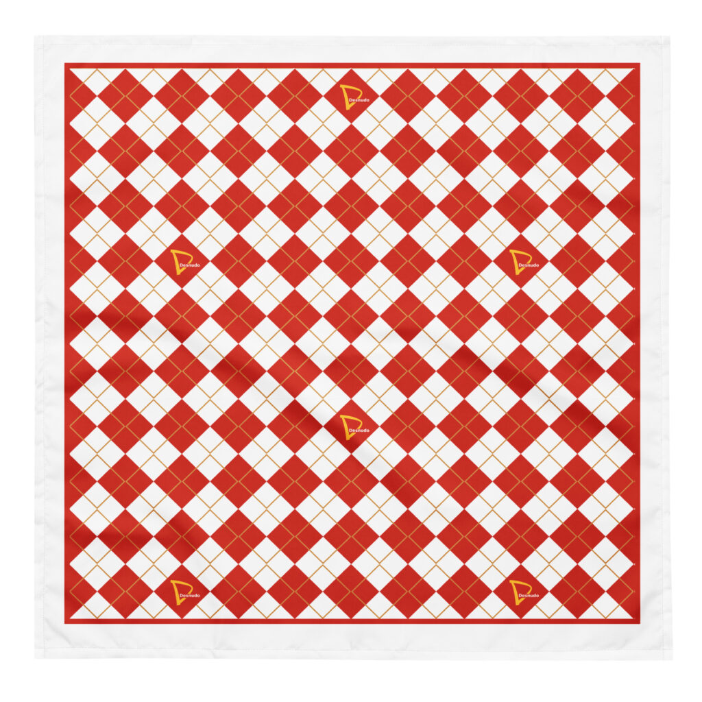 ARGYLE CAFE DESNUDO PRINT BANDANA