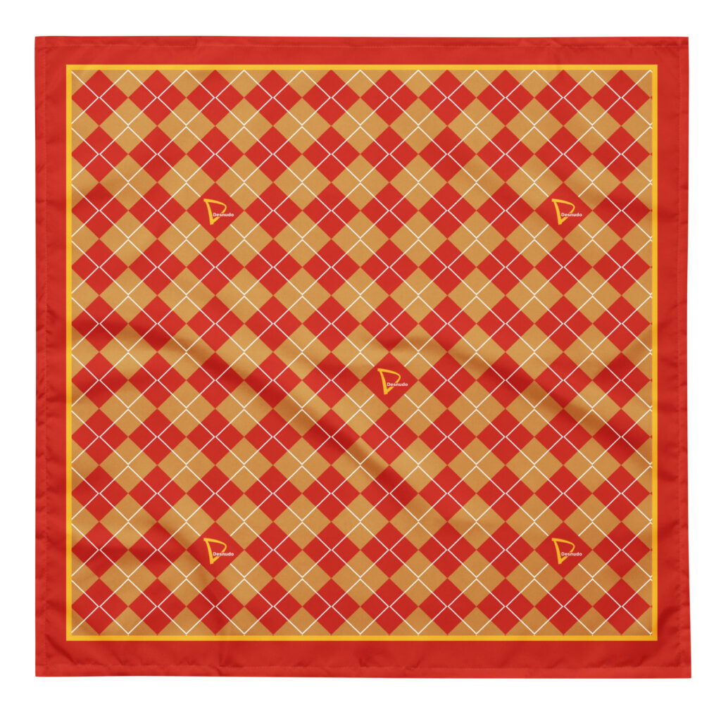 ARGYLE CAFE DESNUDO PRINT BANDANA